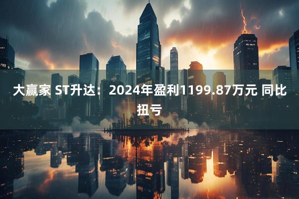 大赢家 ST升达：2024年盈利1199.87万元 同比扭亏
